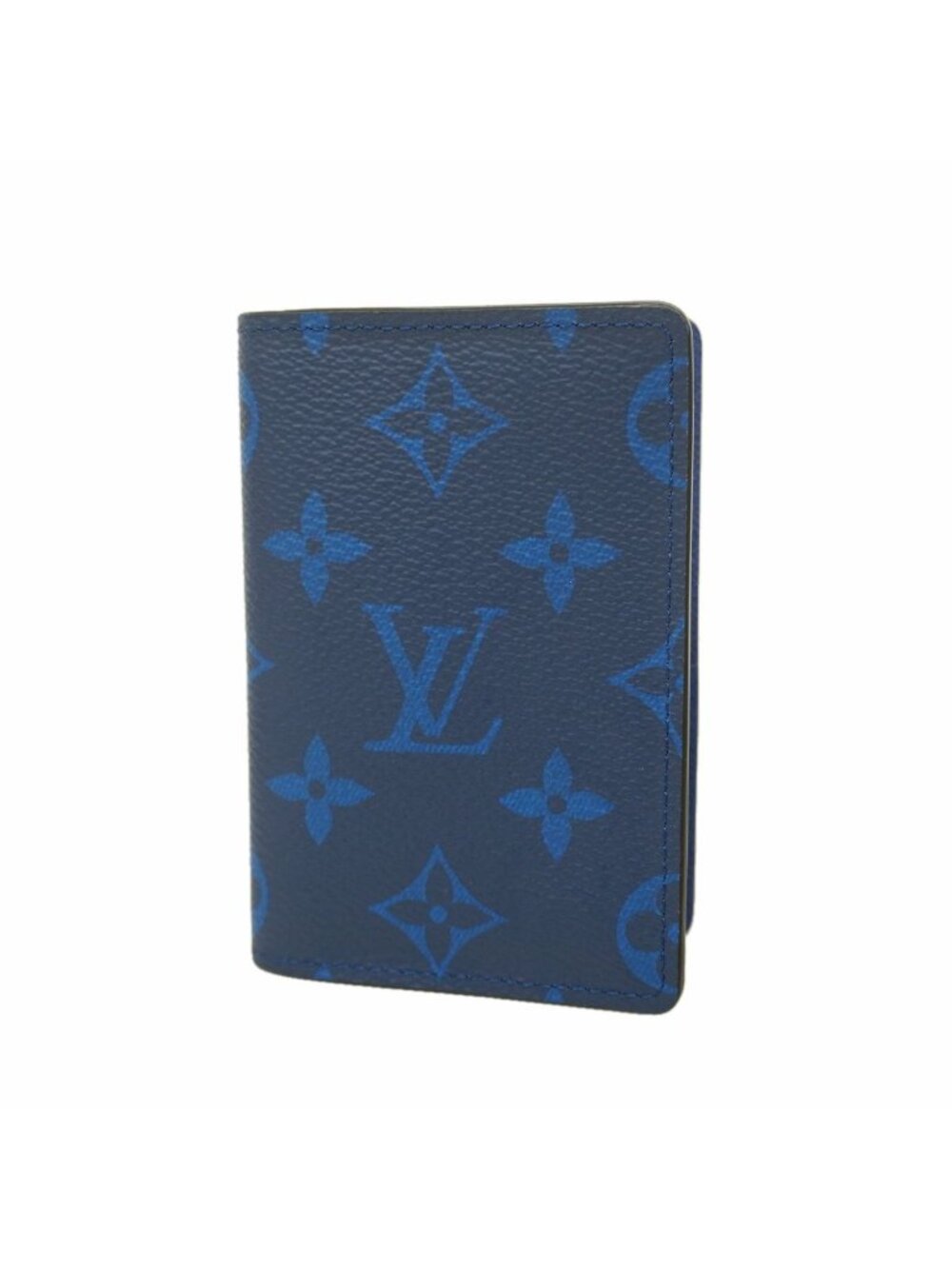 Louis Vuitton Card Case Taigarama Pocket Organizer Cobalt